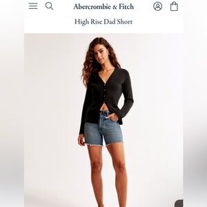 NWOT Abercrombie & Fitch Light Blue Jean Shorts
